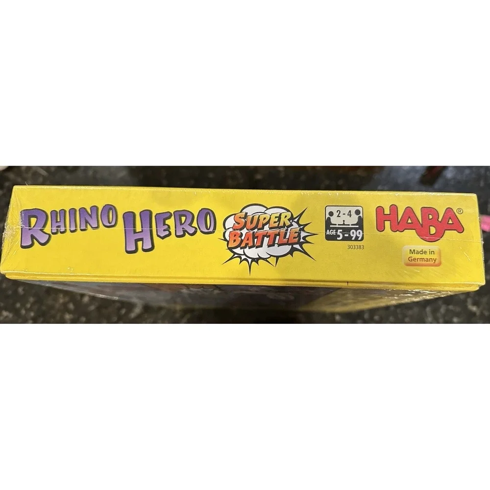 HABA Rhino Hero Super Battle - A Turbulent 3D Stacking Game Fun for All Ages New